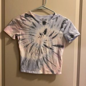 Hollister tie dye baby tee, size xs